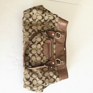 Coach Handbag Brown Logo Penelope F15533